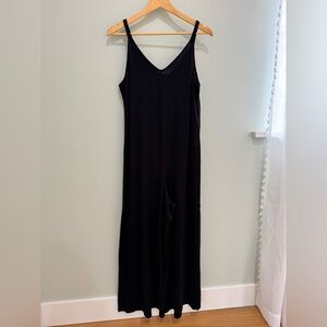 Athleta Black Lounge Wide Leg Tank Jumpsuit
